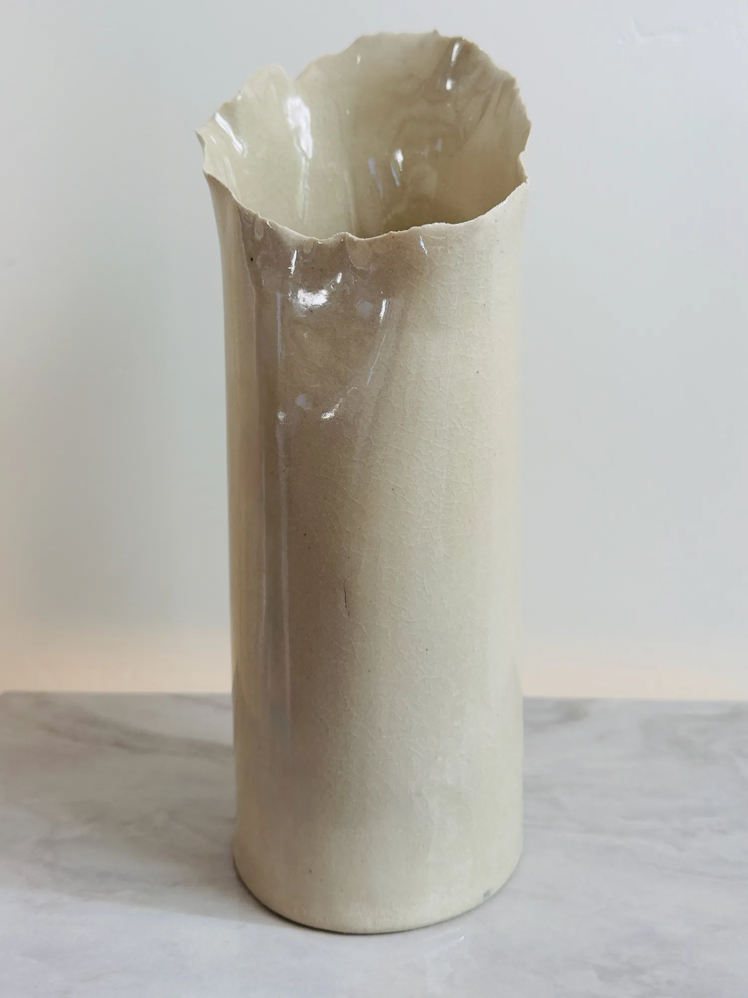 Parchment Torn Edges Vessel
